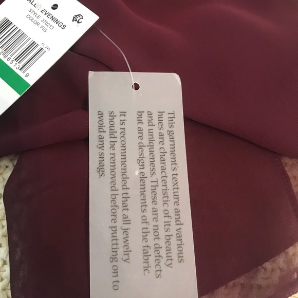 Womens alex evenings chiffon cover up - Picture 7 of 7